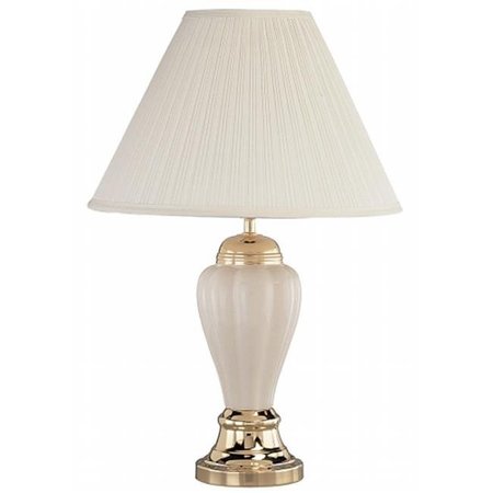 ORE INTERNATIONAL Ore International 6117IV 27   Ceramic Table Lamp - Ivory 6117IV